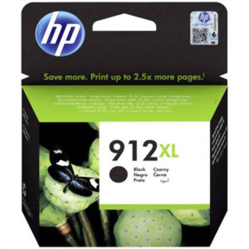 HP 912XL - Cartouche d'encre noire grande capacité Authentique (3YL84AE) pour HP OfficeJet Pro 8010/8020 series_0