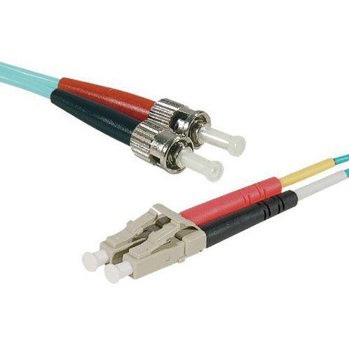 JAR. OPT. DUP. 2.0MM MULTI OM3 50/125 LC-UPC/ST-UPC AQUA-1 M - CUC