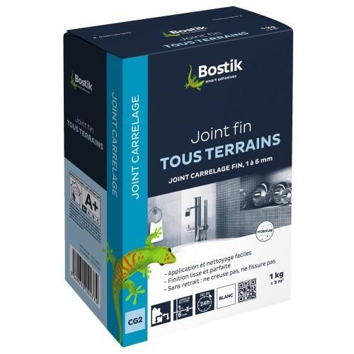 JOINT CARRELAGE - FIN - POUDRE - SOLS ET MURS - GRIS - 5 KG BOSTIK