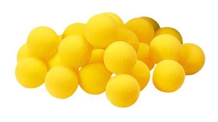 LOT DE 25 BALLES MOUSSE Ø 38 MM