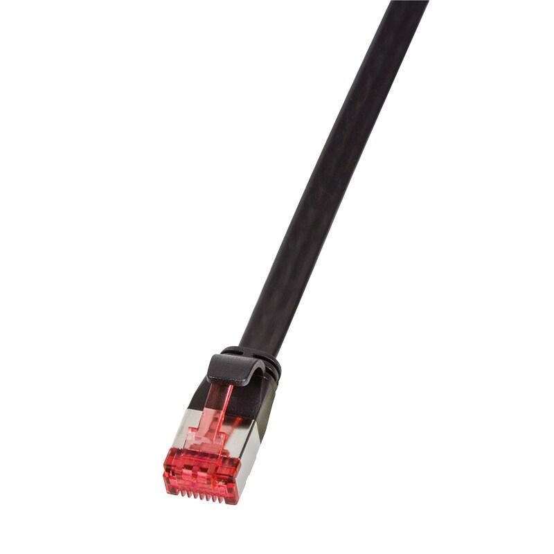 LogiLink Professional Câble patch plat U/FTP, Cat.6A, 2,0 m, noir, 2 m - noir 4052792039191_0