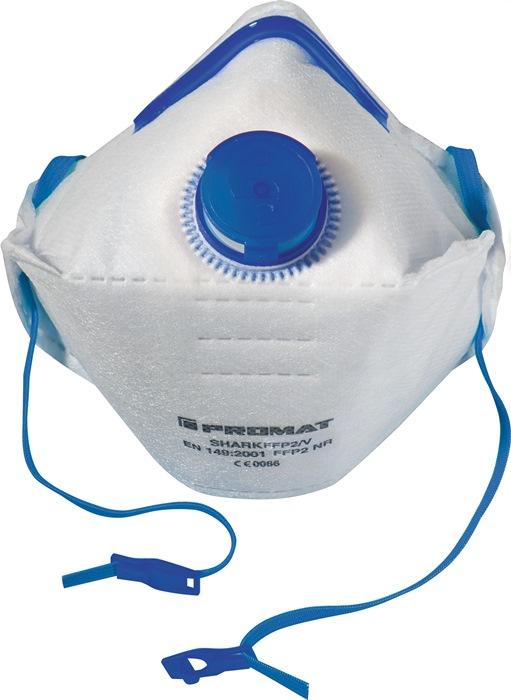 Masque de protection respiratoire Shark - FFP2/V NR D avec soupape d'expiration, pliable, 12 pcs/carton - PROMAT_0