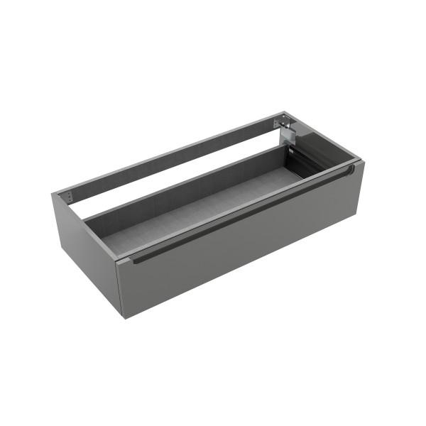 MODULE SALLE DE BAIN MONTERREY 1200 1 TIROIR MÉTALLIQUE GRIS BRILLANT 1197 X 270 X 450 MM - SALGAR 26673