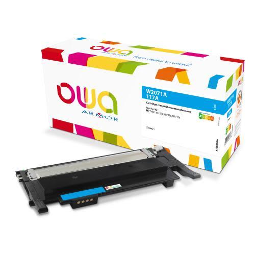 Cartouche toner cyan compatible OWA W2071A - Très haute capacité - Pour imprimantes HP/Canon_0