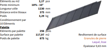 Panneau de toiture métallique - METROTILE® Interlock - iPANEL - IX-xxx-PA avec revêtement granules de pierre_0