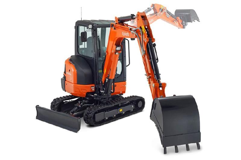Pelle sur chenilles Kubota KX037-4 - 17,8 kW - Profondeur de fouille 3 410 mm - Poids 3 480-3 650 kg_0
