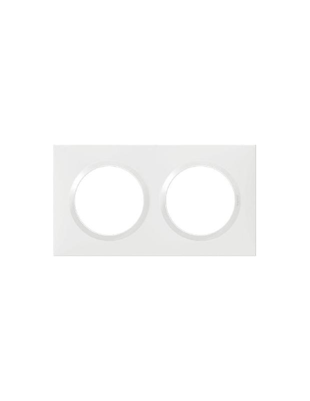 PLAQUE CARRÉE DOOXIE FINITION BLANC 2 POSTES - LEGRAND - 600802