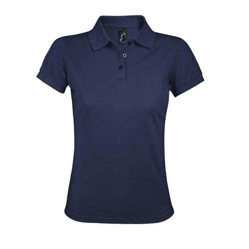 POLO PERSONNALISABLE FEMME PRIME EN POLYESTERFRENCH MARINE