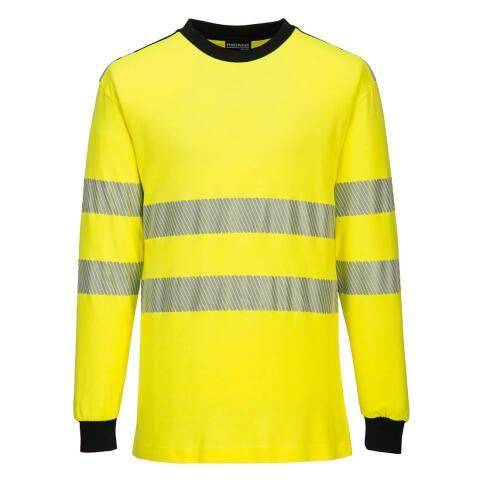 PORTWEST FR701 TEE SHIRT MODAFLAME PW3 HV JAUNE/NOIR - TAILLE XXXL