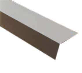 Profilé cornière en L en acier laqué blanc spécial alimentaire - 50x150 mm - finition idéale pour chambre froide_0