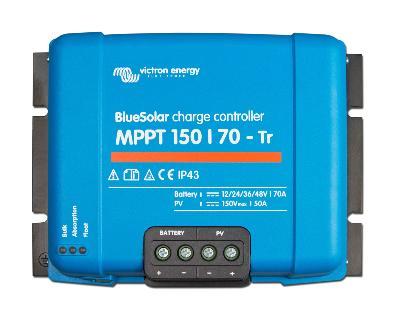 Régulateur de charge solaire MPPT 70A 12V/24V/48V - Victron BlueSolar 150/70-TR avec algorithme MPPT et rendement 98%_0
