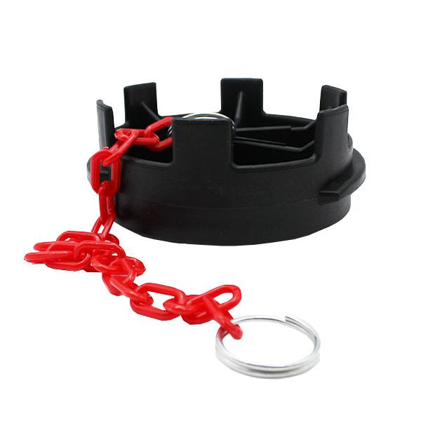 Raccord bouchon symétrique Guillemin sans verrou avec chaînette - Polypro - DN 100 - Excellente résistance aux chocs et à l'abrasion_0