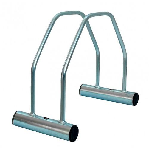 RÂTELIER PORTE-VÉLOS MODULABLE 1 PLACE EN ACIER ZINGUÉ CHROMÉ VISO