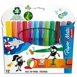 REYNOLDS POCHETTE DE 12 FEUTRES À DESSIN POINTE EXTRA-LARGE ENCRE SUPER LAVABLE SUPER PROPY