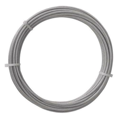 ROULEAU 12M CABLE ACIER PVC DIAMETRE 5/7MM
