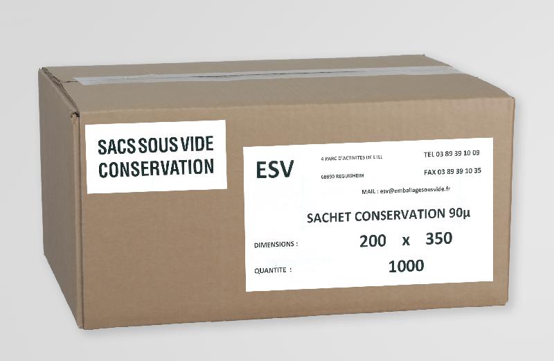 Sachet sous vide 90µ - Conservation multicouche PAPE 200 x 350 - Carton de 1000 unités_0