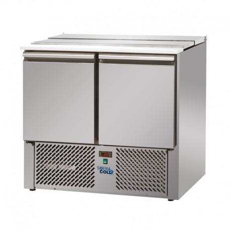Saladette positive tropicalisée GN 1/1 - petit modèle 2 portes - 220 L - 904x700x880 - SRM2P_0
