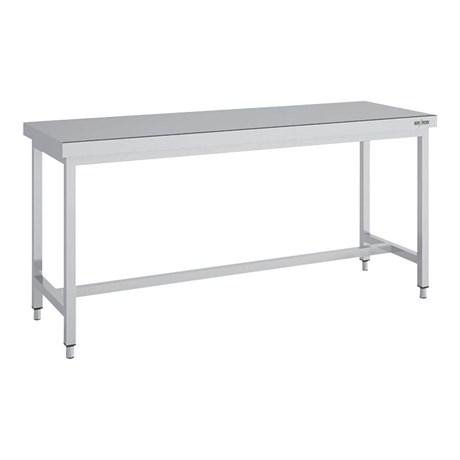TABLE INOX CENTRALE SÉRIE 700 MCSD70-180 LONGUEUR 180 CM
