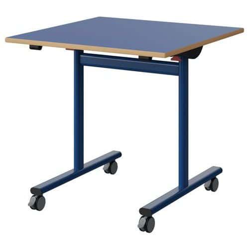 TABLE MALIBU RAB. 80X80 T6 DL STR ALAISÉ BLEU U525/BLEU 5005 - MANUTAN EXPERT