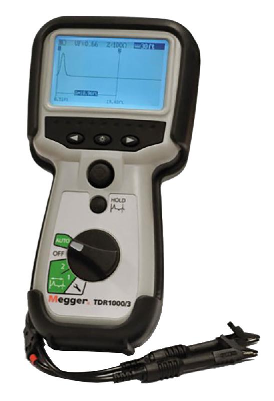 TDR1000/3P - Échomètre portable 1 trace, 8 km, pour câbles métalliques - Résolution 10 cm - MEGGER_0