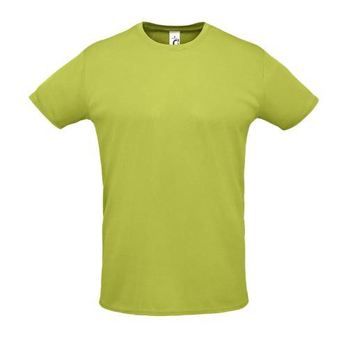 TEE-SHIRT PERSONNALISABLE DE SPORT EN POLYESTER VERT POMME