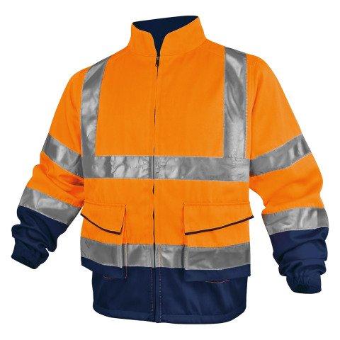 VESTE DE TRAVAIL HAUTE VISIBILITÉ ORANGE FLUO, TAILLE XXL