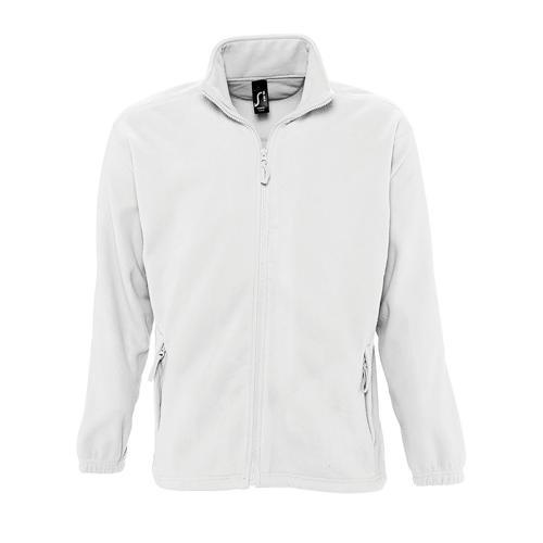 VESTE HOMME MICROPOLAIRE ZIPPÉE EN POLYESTER BLANC