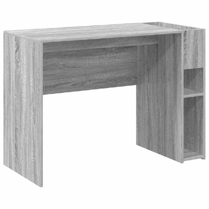 VidaXL Bureau Gris Sonoma 109 x 50 x 78 cm Bois d'ingénierie Modèle Atlas Nord - 891205_0