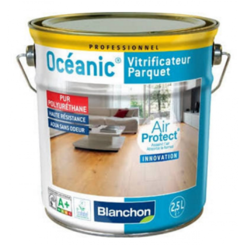 VITRIFICATEUR DÉPOLLUANT - OCÉANIC® AIR PROTECT® - CHÊNE CIRÉ - 2,5L BLANCHON