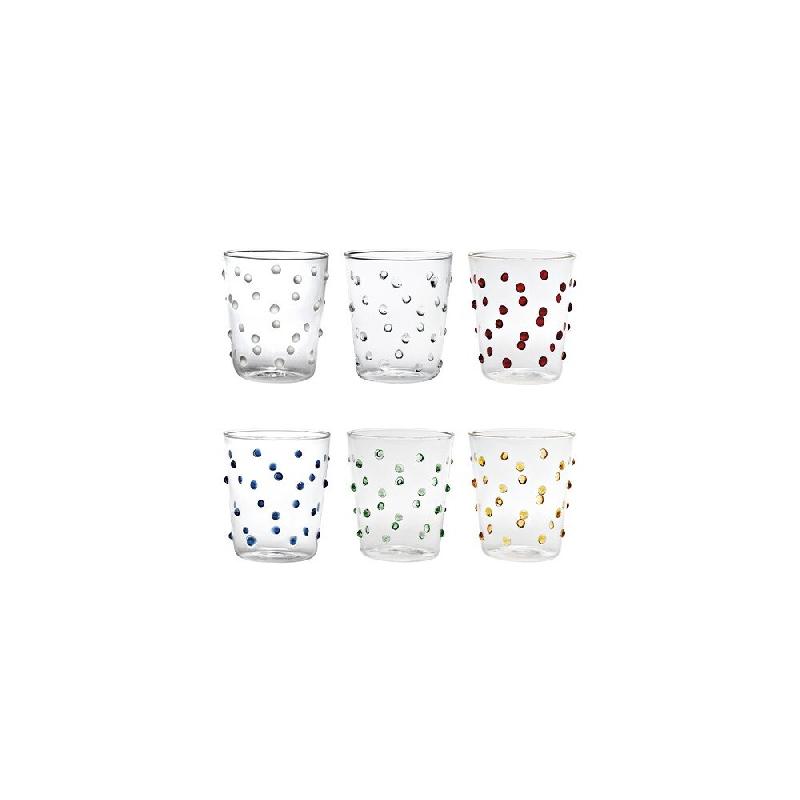 Zafferano Party Tumbler Verre 45 Cl Multicolore Set De 6 Pièces En Verre - multicolore py00199_0
