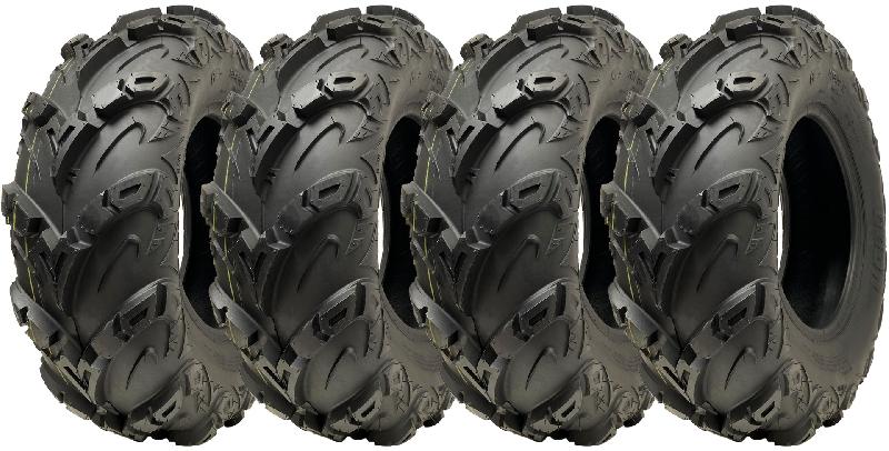24x8.00-12 ATV Quad Tyre OBOR Mudsling WU05 Tubeless Road Legal 217kg (Set of 4)_0