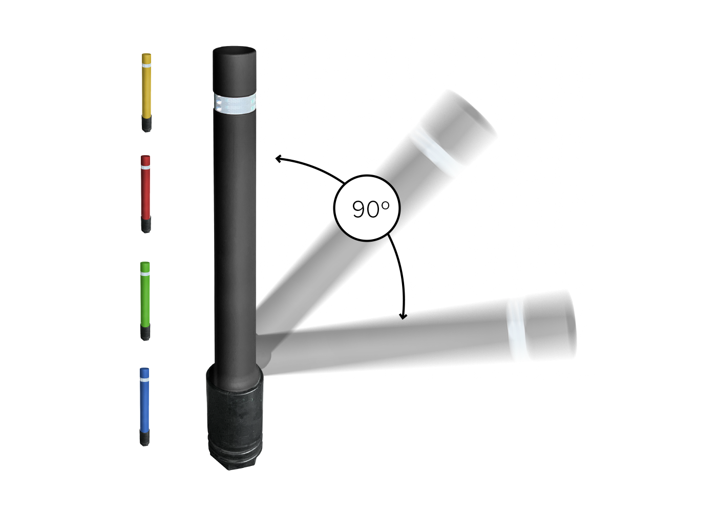 Borne amovible flexible avec base polyéthylène - hflexmp_0