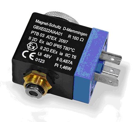 Electro-aimant anti-déflagrant atex pour valve pneumatique type gbxe022aiaa01_0