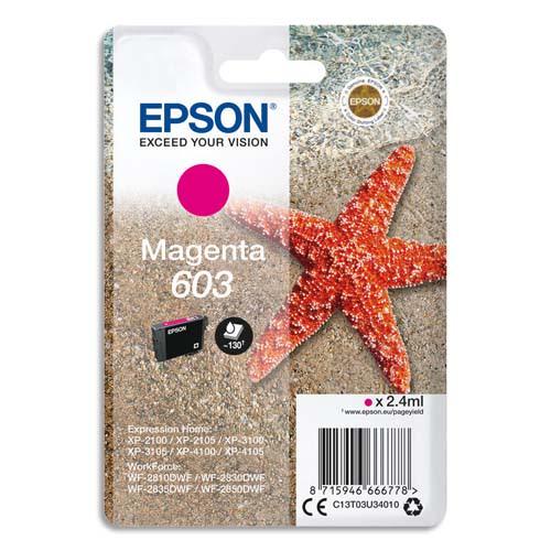 Epson cartouche jet d'encre magenta ''etoile de mer'' 603 (t03u4) - c13t03u34010_0