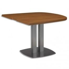 GAUTIER TABLE 1/2 OVALE SLIVER NOYER DIMENSIONS L105 X H75 X P115 CM