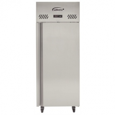 Armoire réfrigérée GN 2/1 - 610L - tout inox - 1 porte - roulettes - +1/+4°C_0