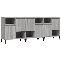 Helloshop26 - Buffet bahut commode armoire meuble de rangement organisateur cuisine salle de séjour salons 3 pcs sonoma 60 x 35 x 70 02_0037169 - 300_0