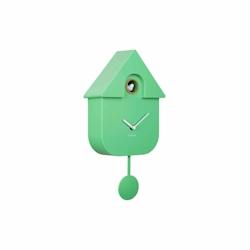 Horloge murale moderne Cuckoo vert vif Karlsson - vert plastique 8714302738814_0
