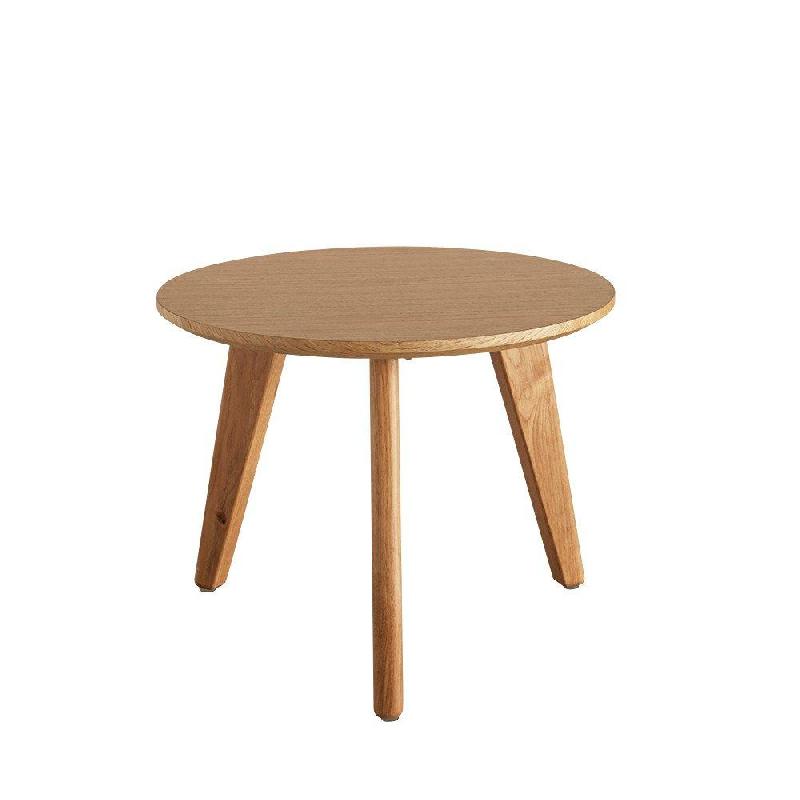 INNOVATION LIVING - Table basse design scandinave Nordic taille M - coloris chêne clair et chêne teinté noyer_0