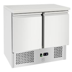 METRO Professional Table réfrigérée positive GSF3600, inox, 90 x 70 x 88 cm, 169 L, froid statique brassé, 220 W, avec serrure, argenté - inox 22673_0