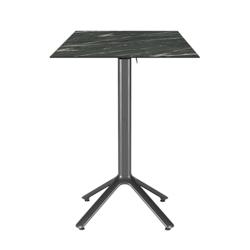 Restootab - Table haute pliable Nemo pour extérieur décor ardoise 60x60 - gris TB-NEMFF-6060C-CALYP_0