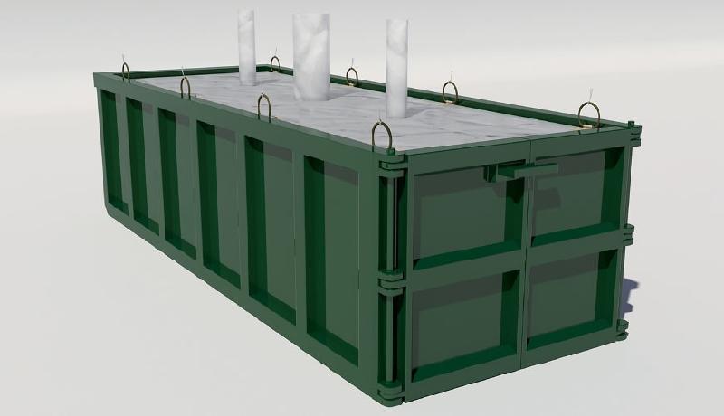 Revêtement de benne à ordures manuelle SEA Bulk® - anti-poussière pour déchets industriels_0