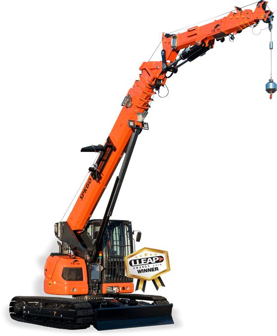 Spk60 - mini-grue sur chenilles autoporteuse télécommandée - 6000 kg_0