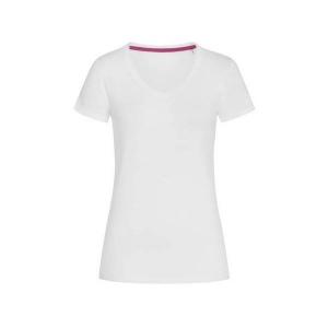 Tee-shirt femme col v (blanc) référence: ix338202_0