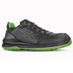 U-Power - Chaussures de sécurité basses éco durables NATURAL - Environnements secs - S3 SRC CI ESD Noir / Vert Taille 36 - 36 noir matière synthé_0