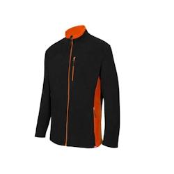 Veste polaire bicolore VELILLA noir|orange T.L Velilla - L polyester 8434455375918_0