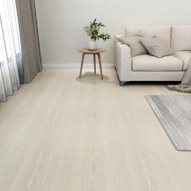 Vidaxl planches de plancher autoadhésives 55 pcs pvc 5,11 m² beige 324653_0