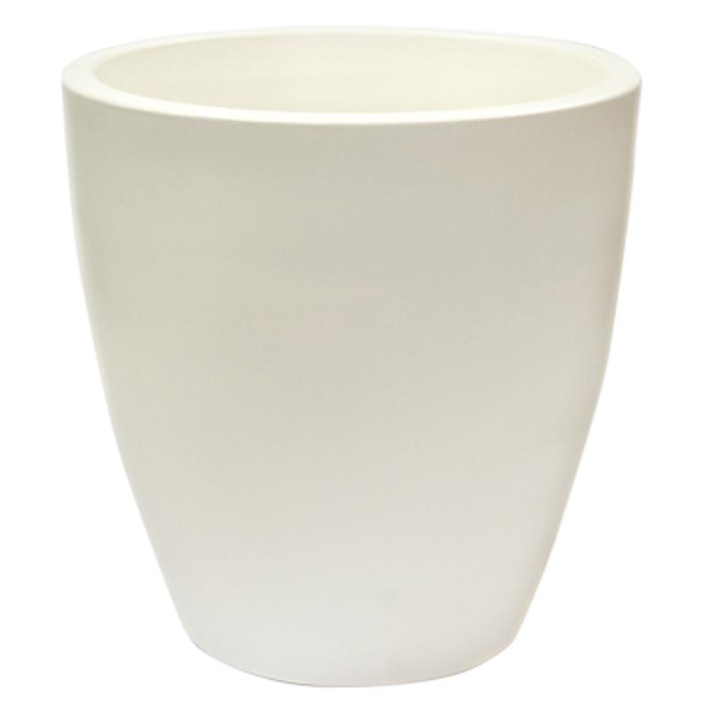 WellHome - Pot en polyéthylène rotomoulé 40L Ø40x40cm en coloris Blanc - Top Garden Accord - blanc PLS043_0
