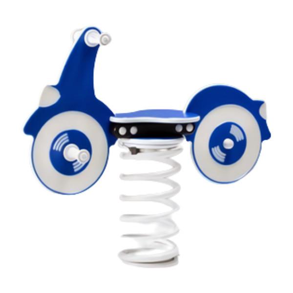 Jeu sur ressort Vespa pour enfants 2 à 12 ans - Structure en polyéthylène et acier zingué_0