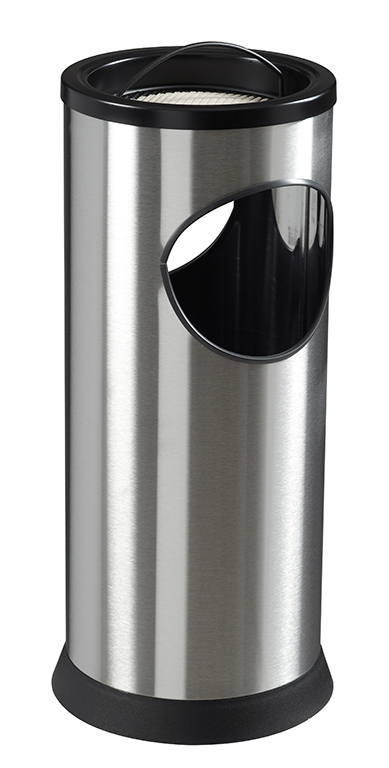 Cendrier bac à sable corbeille - inox brossé - 0.25L/17.5L - Kipso_0